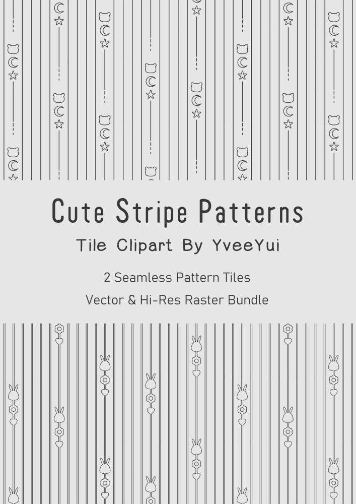 Cute Stripe Patterns Tile Clipart