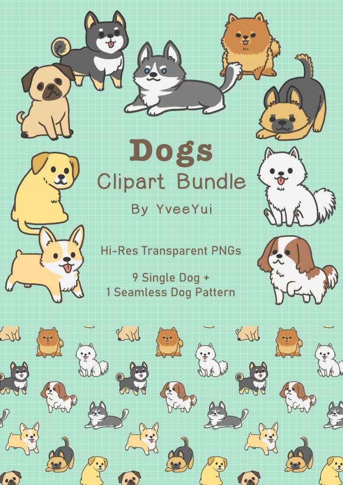 Dogs Clipart Bundle