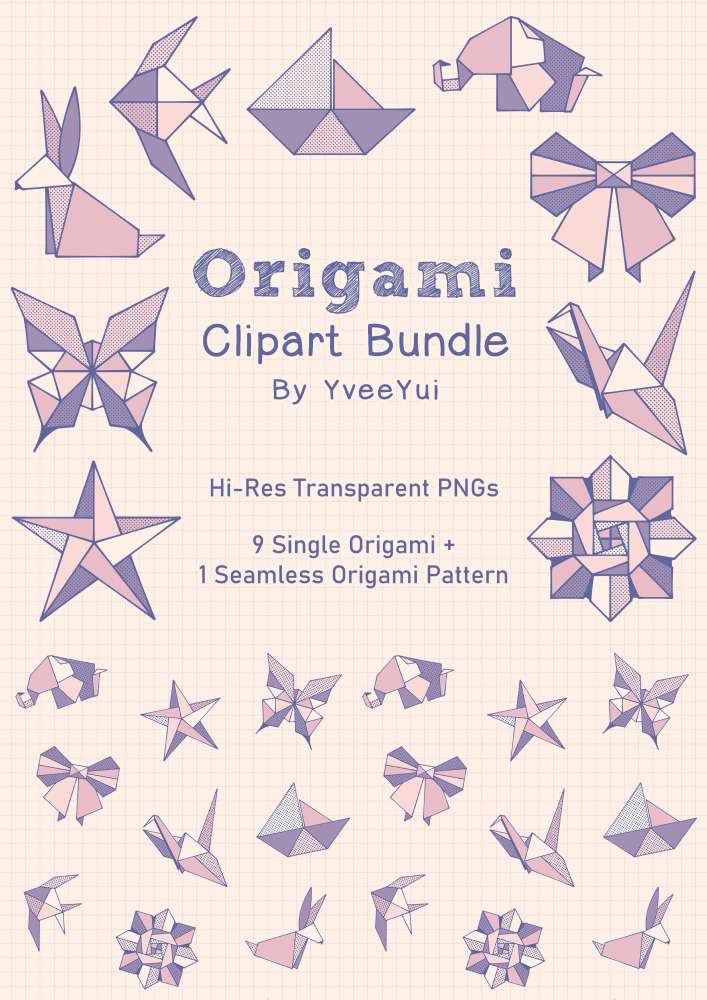 Origami Clipart Bundle